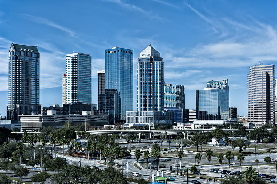 Tampa Bay Skyline Photograph by Linda Constant