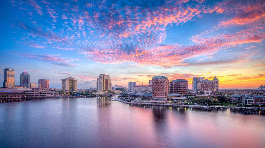 Tampa Photograph - Tampa Bay Sunrise by Lance Raab Photography