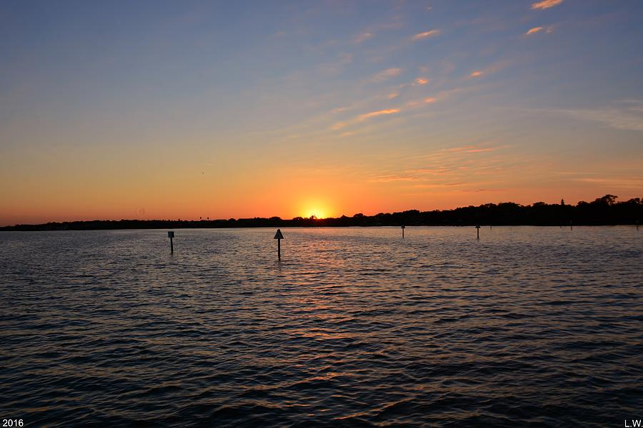 Tampa Bay Sunset Photograph by Lisa Wooten