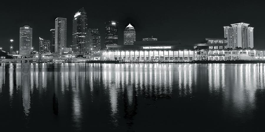 Tampa Black And White Photograph by Skyline Photos of America