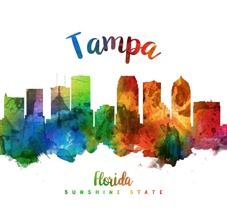 Tampa Painting - Tampa Florida 25 by Aged Pixel