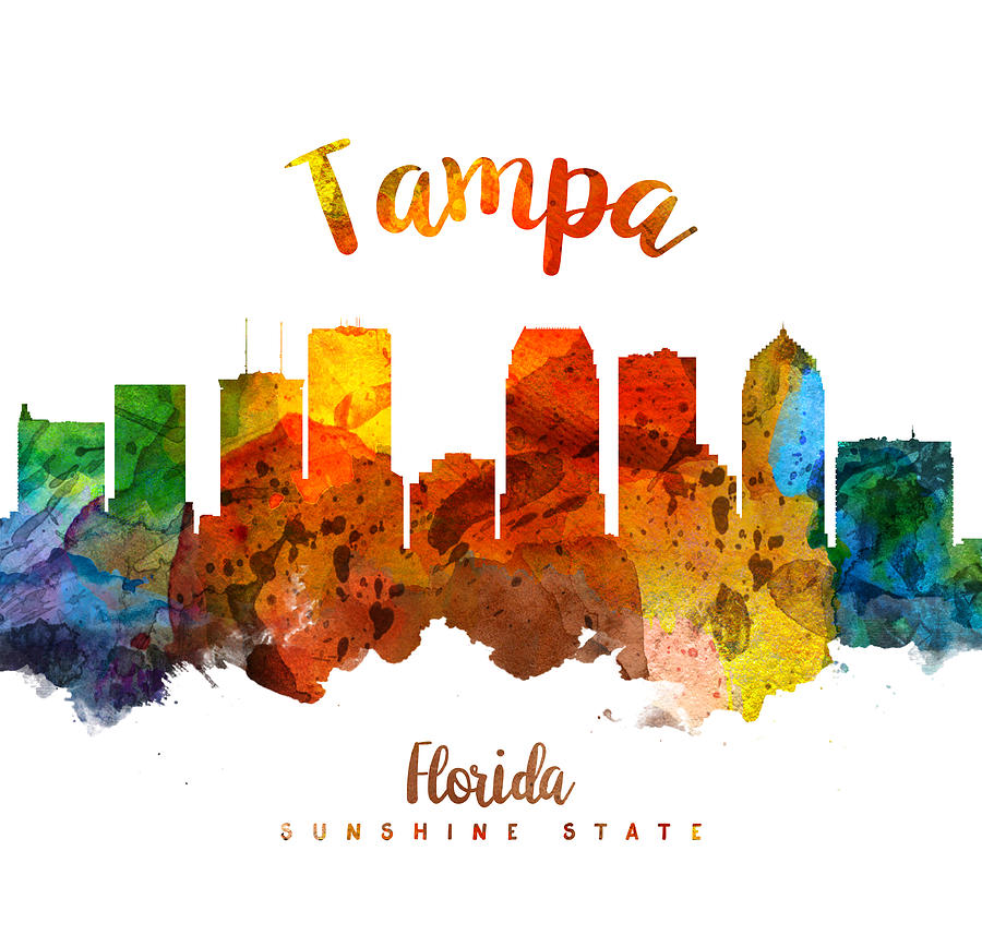 Tampa Painting - Tampa Florida 26 by Aged Pixel