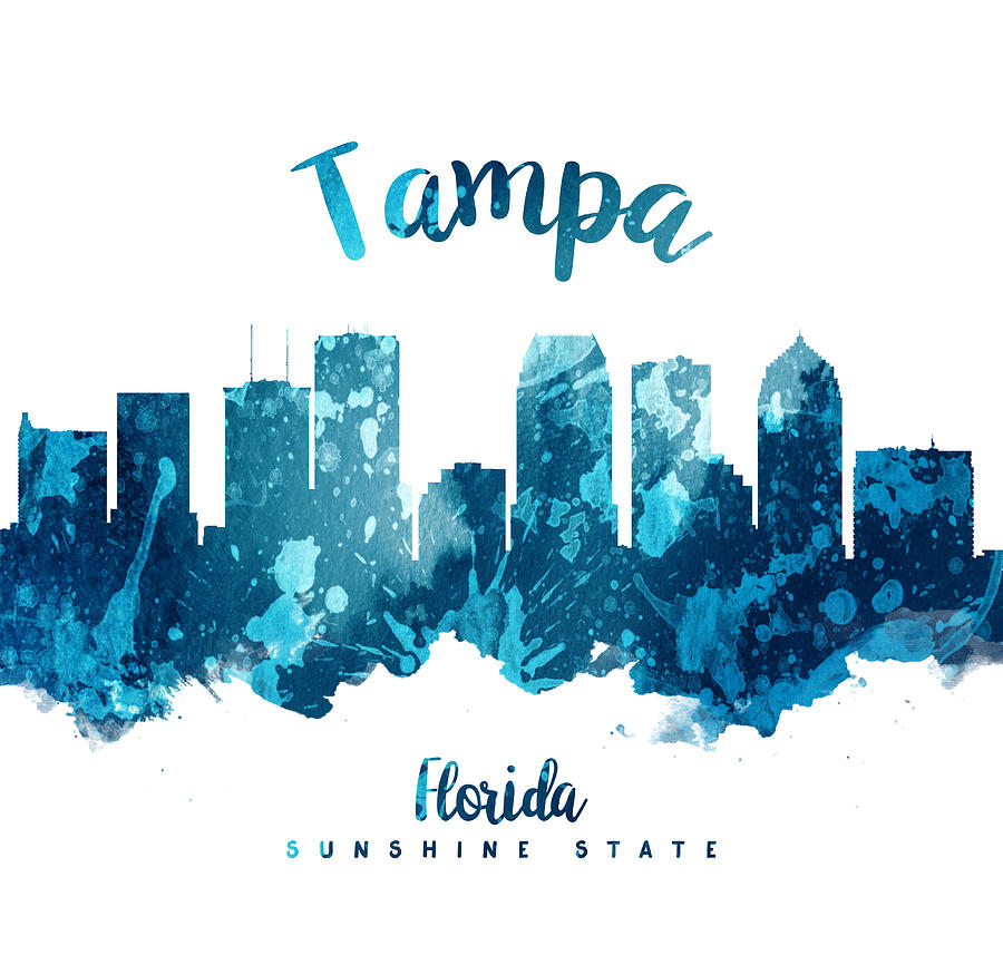 Tampa Painting - Tampa Florida 27 by Aged Pixel