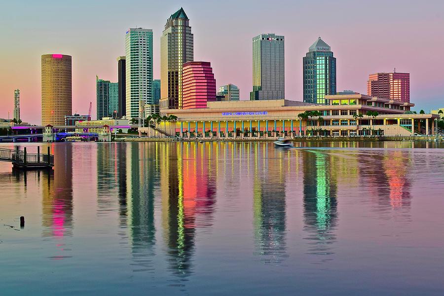 Tampa Illuminates At Sundown Photograph