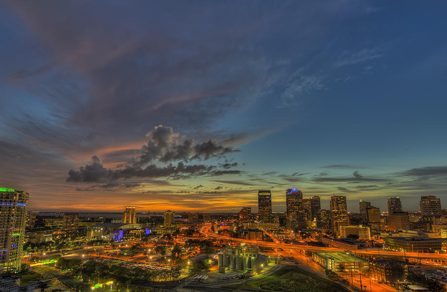 Tampa Nights Photograph by Justin Battles