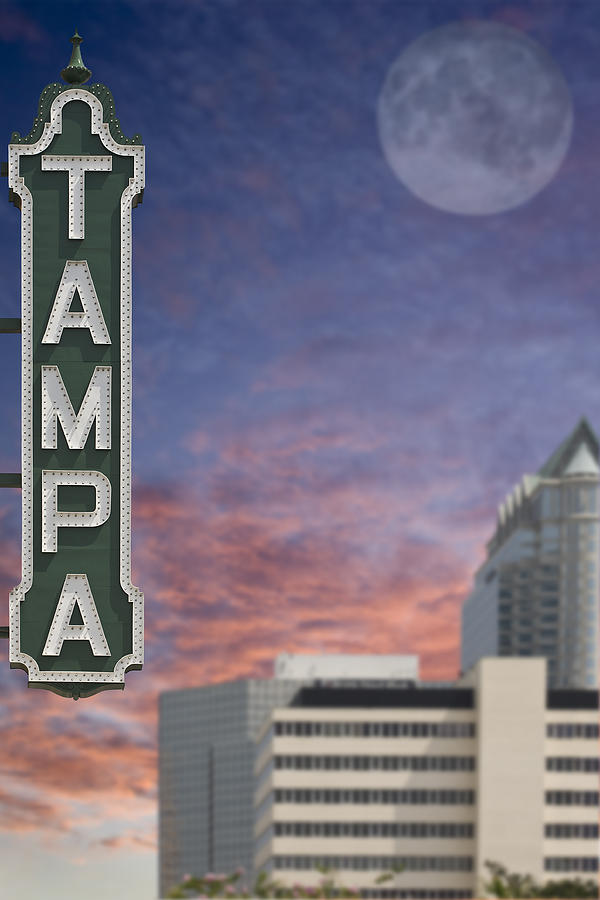 Tampa Sign Photograph by Al Hurley