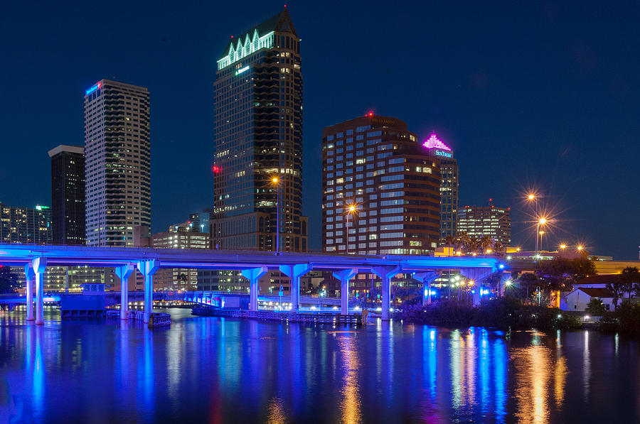 Tampa Skyline Photograph by Carolyn DAlessandro