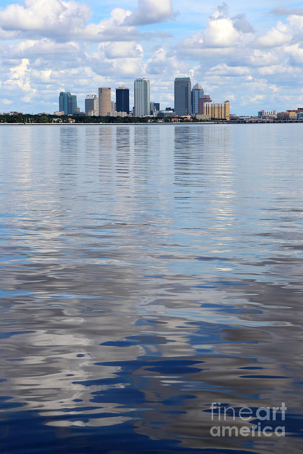 Tampa Skyline over the Bay Photograph by Carol Groenen