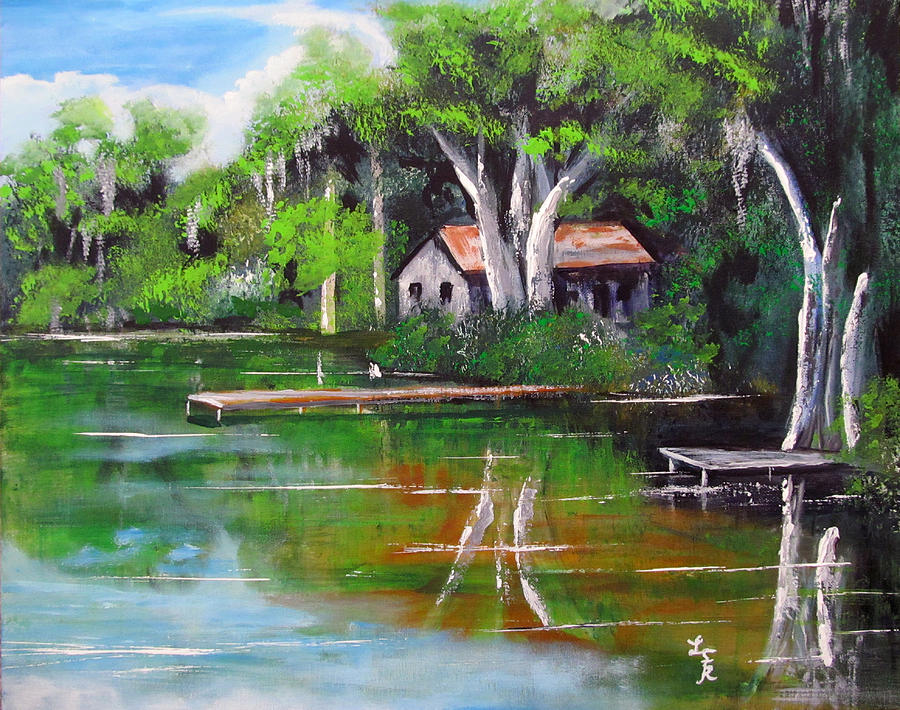 Tampa Spring Painting by Luis F Rodriguez