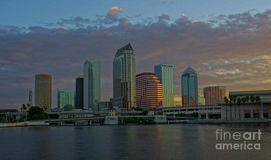 Tampa Sunrise Photograph by Brian Kamprath