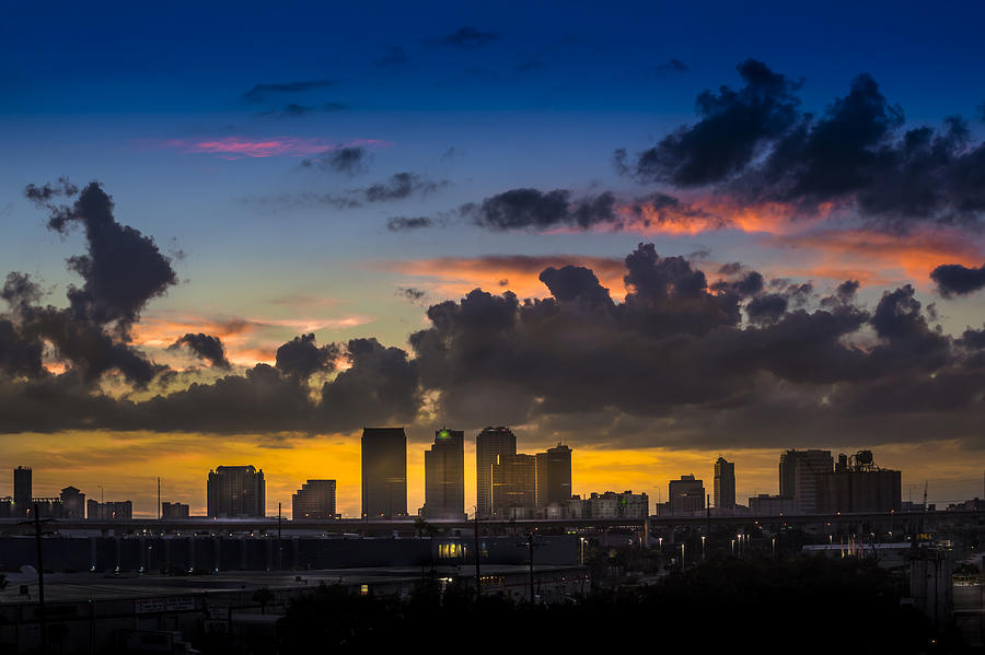 Tampa Sunset Photograph by Marvin Spates