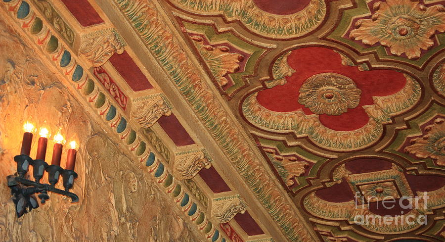 Tampa Theatre Ornate Ceiling Photograph by Carol Groenen