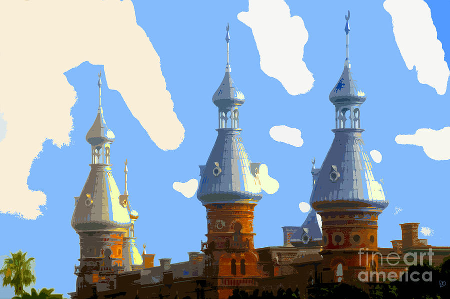 Summer Painting - Tampas Minarets by David Lee Thompson