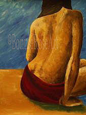 Nude Painting - Tan by Bonnie Rose Parent