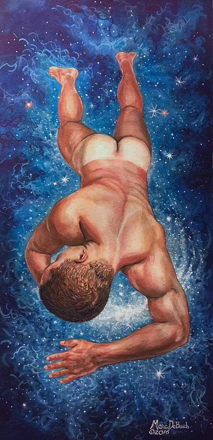 Tan Lines In Space Painting by Marc DeBauch