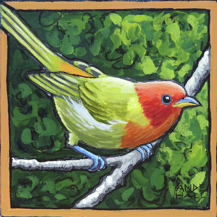 Tanager Teenager Painting by Ande Hall