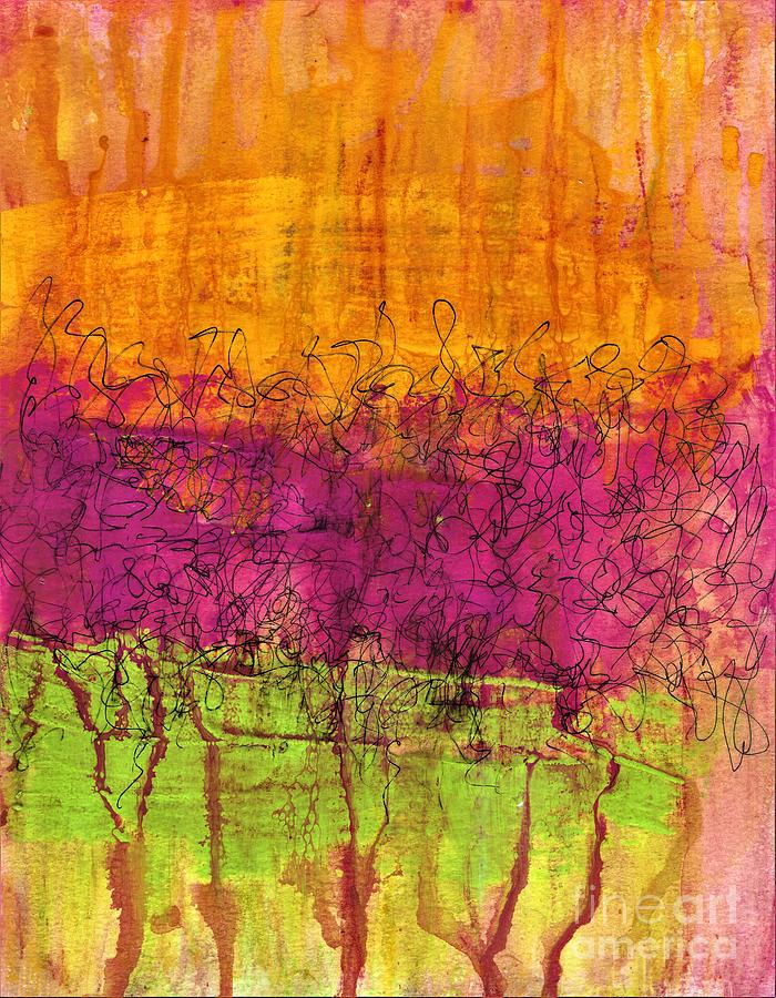 Tangerine Dream 2  Painting by Allison Constantino