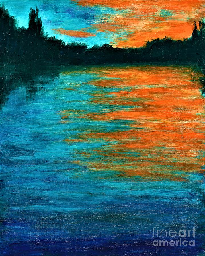 Tangerine Dream  Painting by Allison Constantino