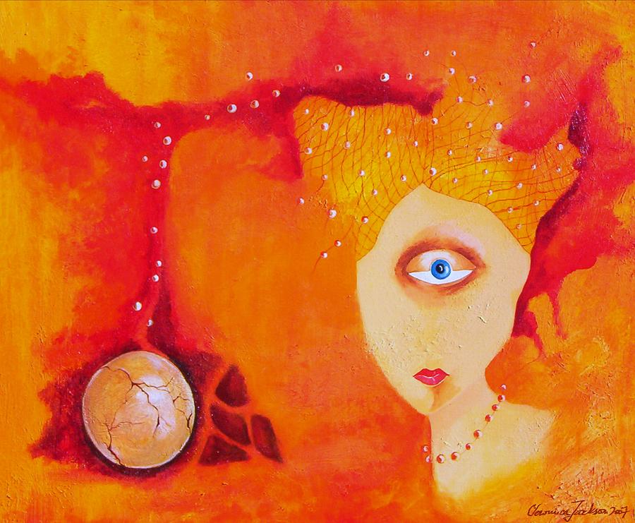 Tangerine Dream Painting by Veronica Jackson