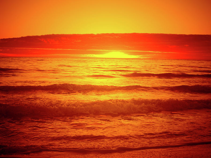 Tangerine Sunset Photograph by Douglas Barnard