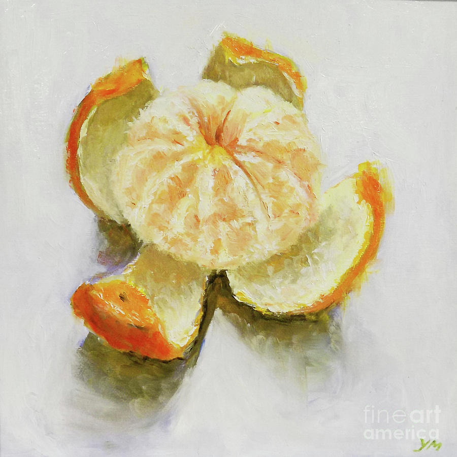 Tangerine Painting by Yoshiko Mishina