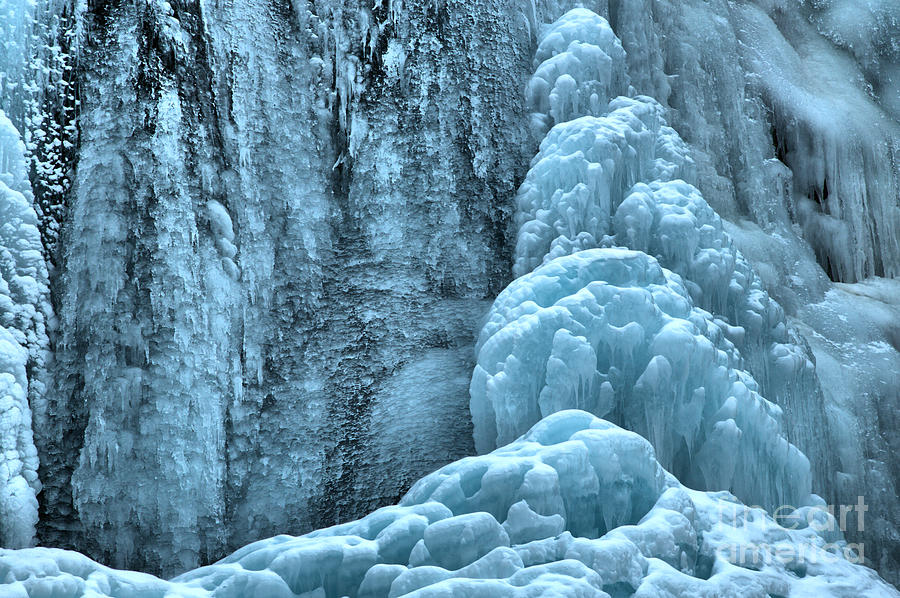 Tangle Falls Frozen In Blue Photograph by Adam Jewell