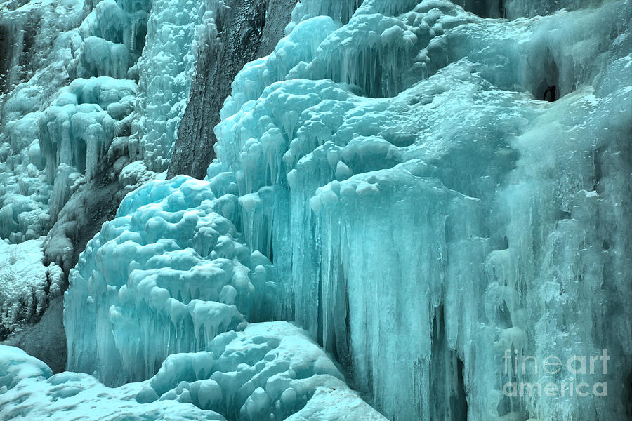 Tangle Falls Frozen Landscape Photograph by Adam Jewell