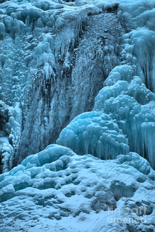 Tangle Falls Winter Portrait Photograph by Adam Jewell