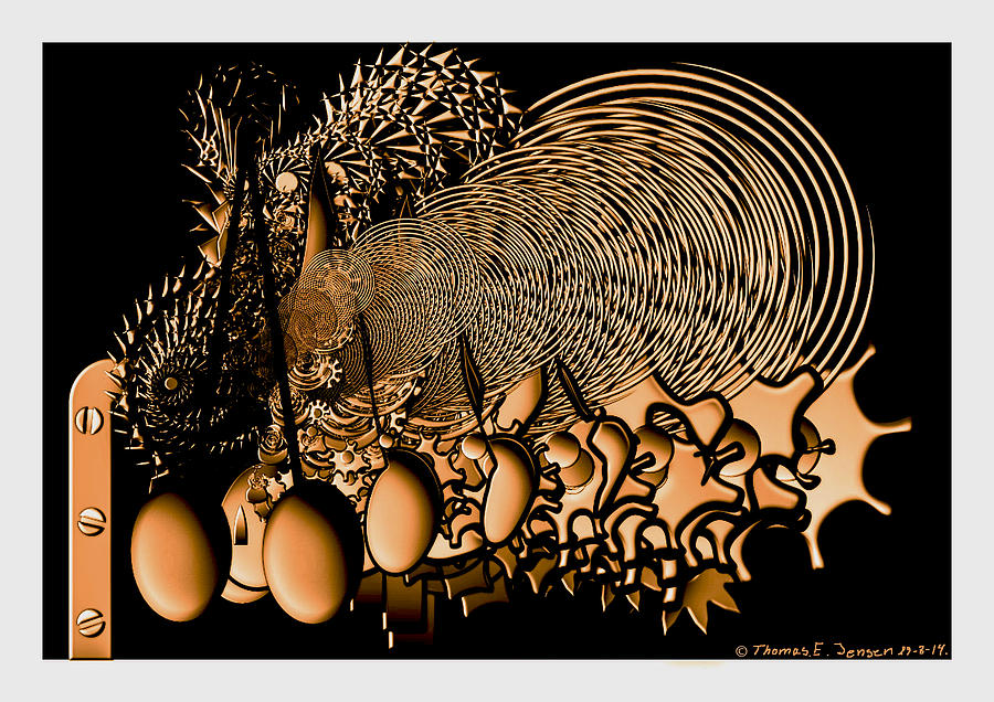 Tangled Clockwork Digital Art by ThomasE Jensen