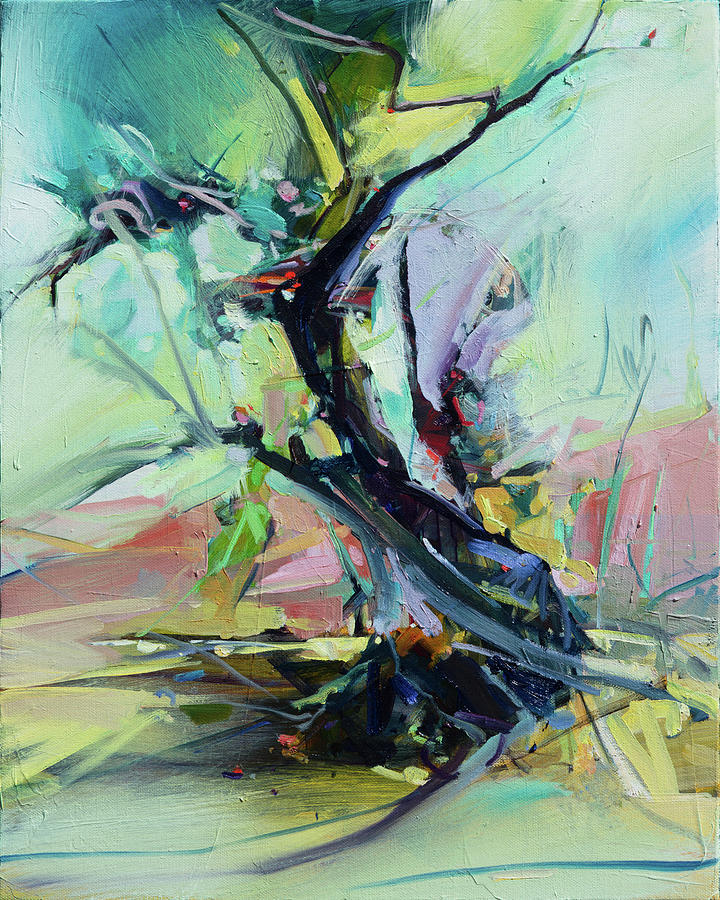 Tangled Cypress Painting
