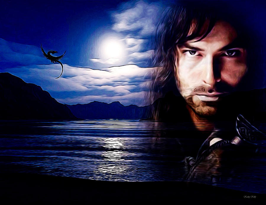 Kili and the Lonely Mountain Digital Art by Kathy Kelly