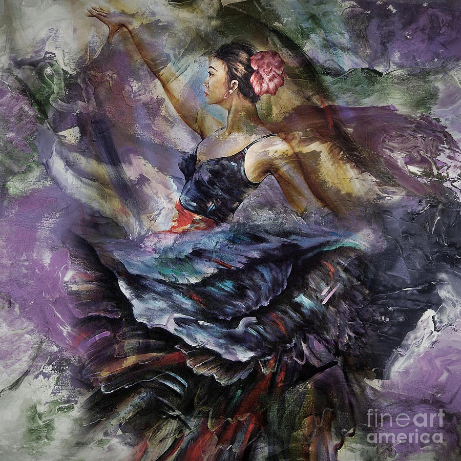 Tango Dance art 56Y Painting by Gull G