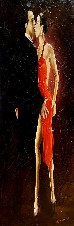 Tango Dancers #3 Painting by Alan Conder