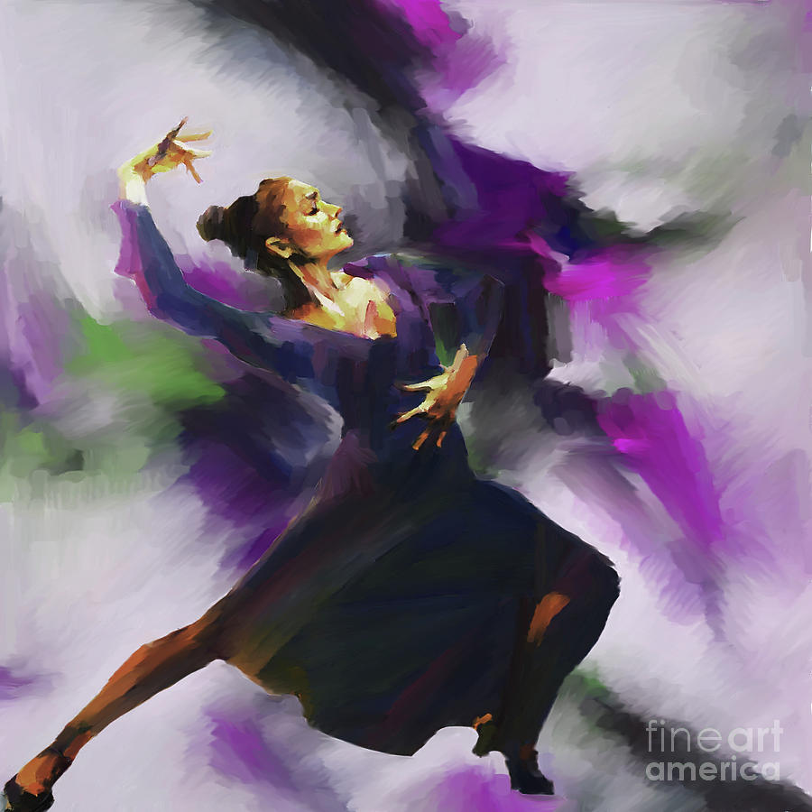 Tango dancing Woman  Painting by Gull G