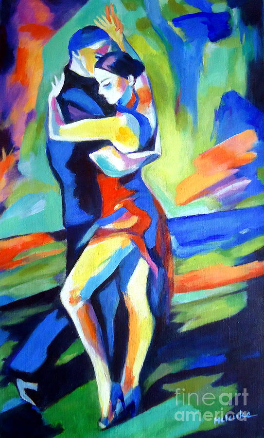 Tango Painting by Helena Wierzbicki