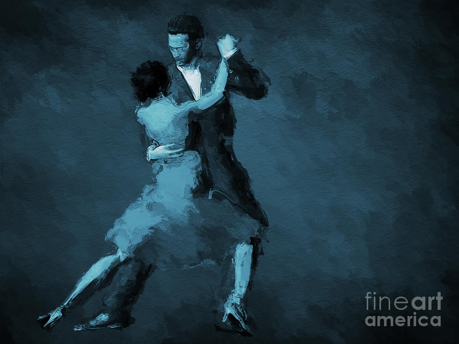 Argentina Photograph - Tango in Blue by John Edwards