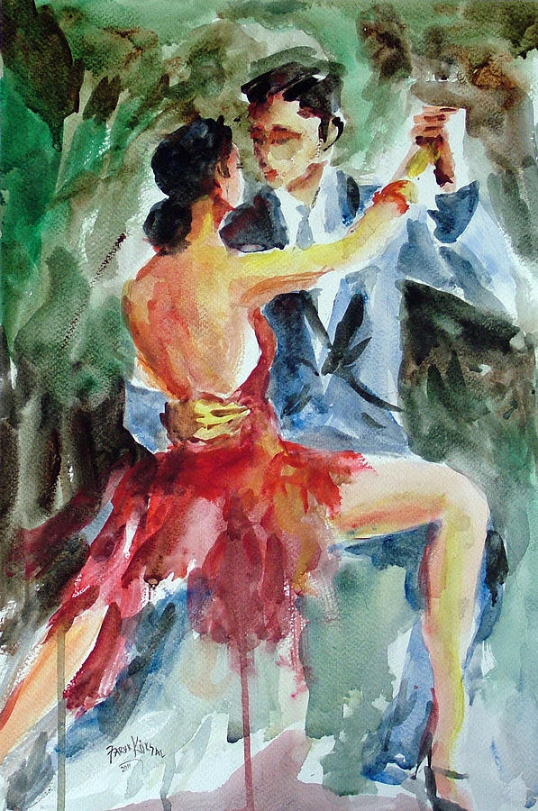 Tango in the Night Painting by Faruk Koksal