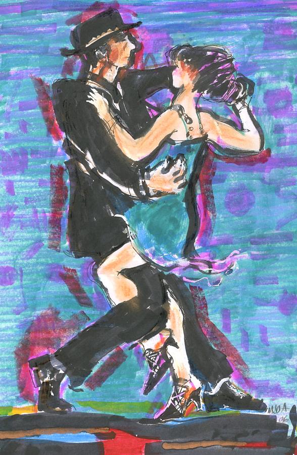 Tango J Painting by Mary Armstrong