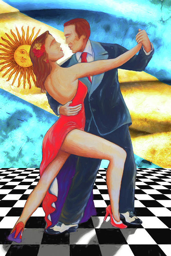 Tango Digital Art by John Haldane