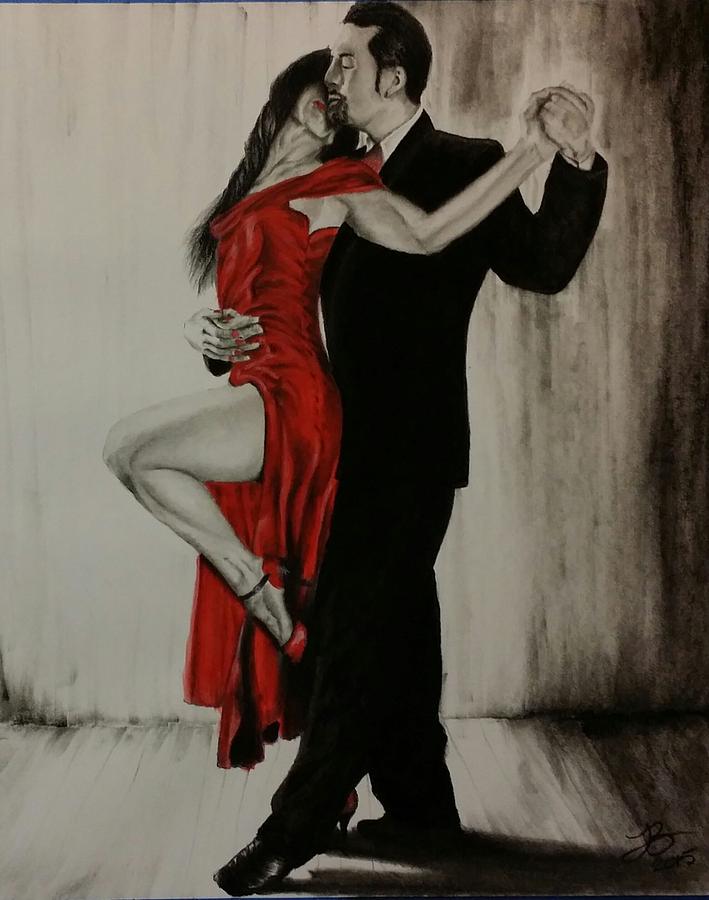 Tango Mi Amore Drawing by Tim Brandt