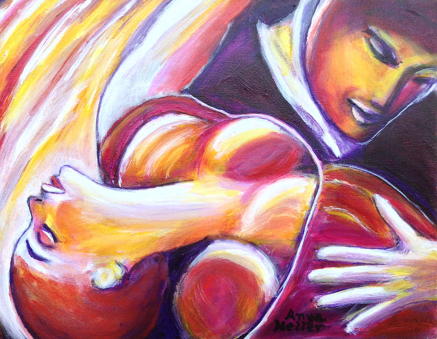 Tango Painting - Tango Passion by Anya Heller
