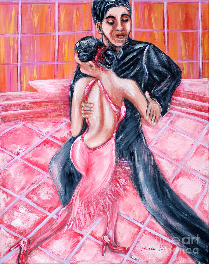 Tango. Passion Dance. Inspirations Collection Painting by Oksana Semenchenko