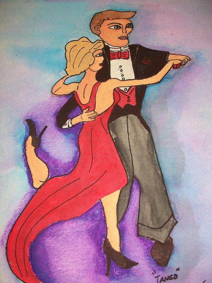 Dance Painting - Tango. by Patricia Fragola