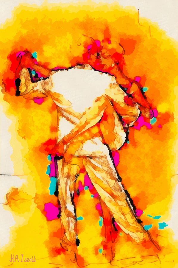 Tango Yellow Digital Art by Humphrey Isselt
