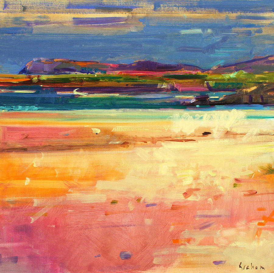 Landscape Painting - Tangusdale  Barra by Peter Graham