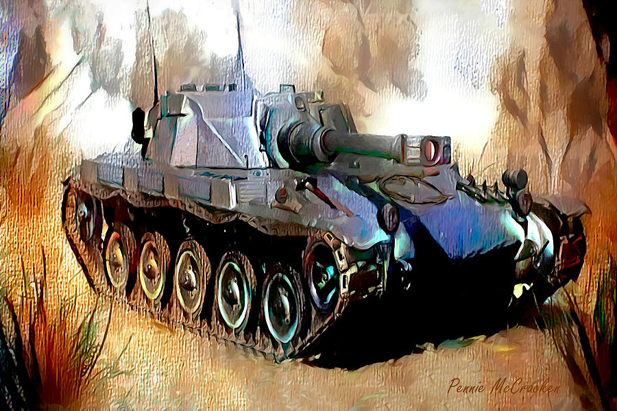 Tank Digital Art by Pennie McCracken