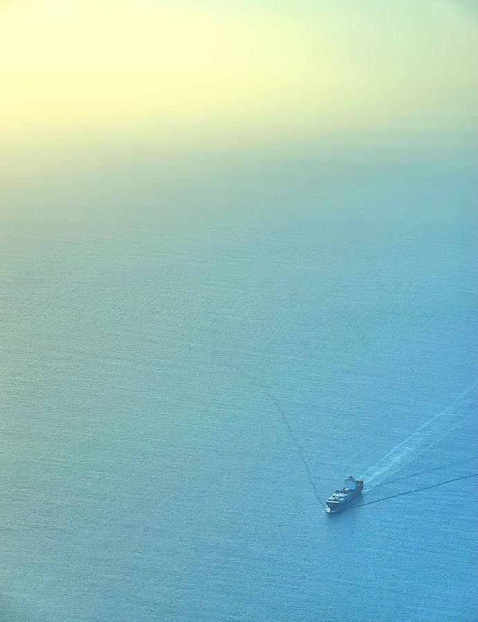 Freighter Minimalism Photograph by Steven Richman