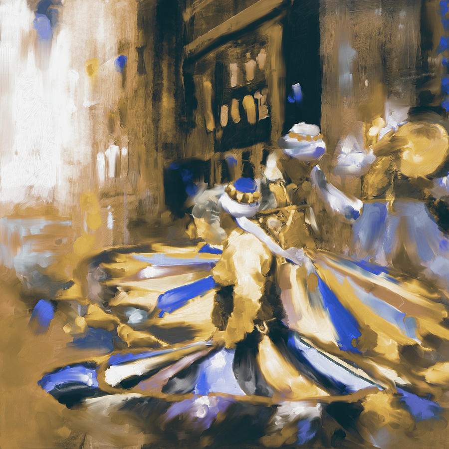 Tanoura dance 449 II Painting by Mawra Tahreem