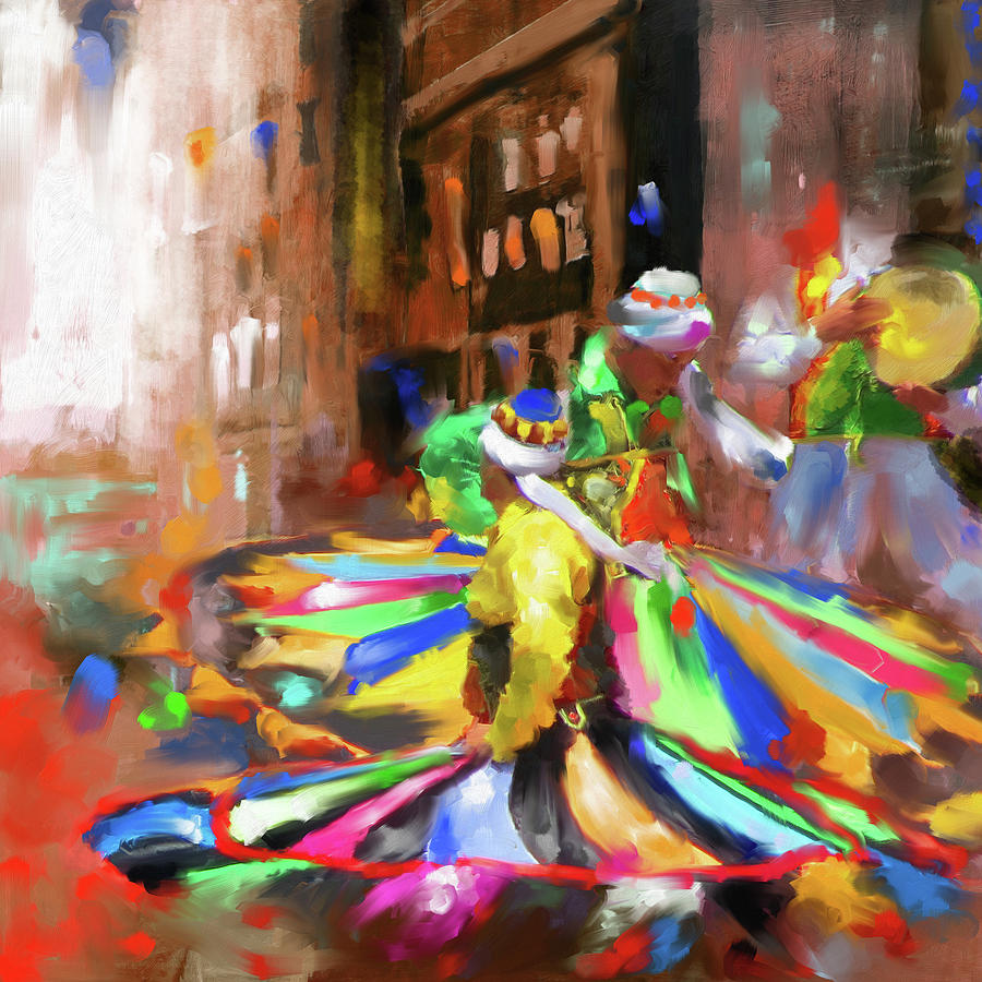 Tanoura Dance 449 I Painting by Mawra Tahreem