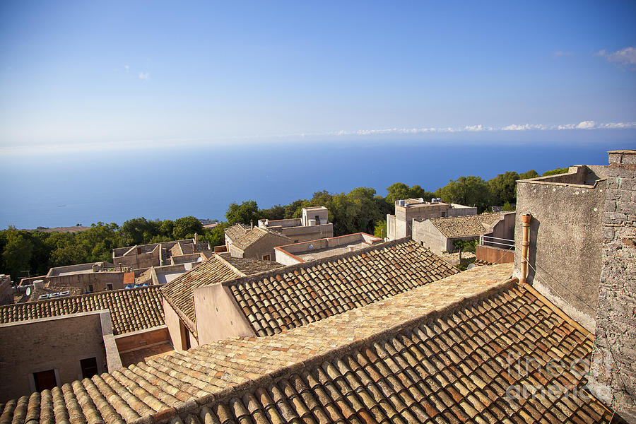 Rooftops Photograph - Taormina Rooftops by Madeline Ellis
